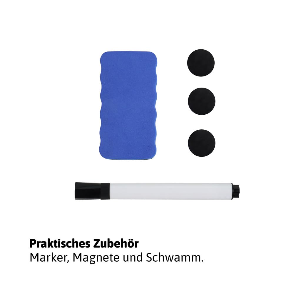 Magnetisches Flipchart Whiteboard - höhenverstellbar - 2in1 Whiteboard & Präsentationstafel