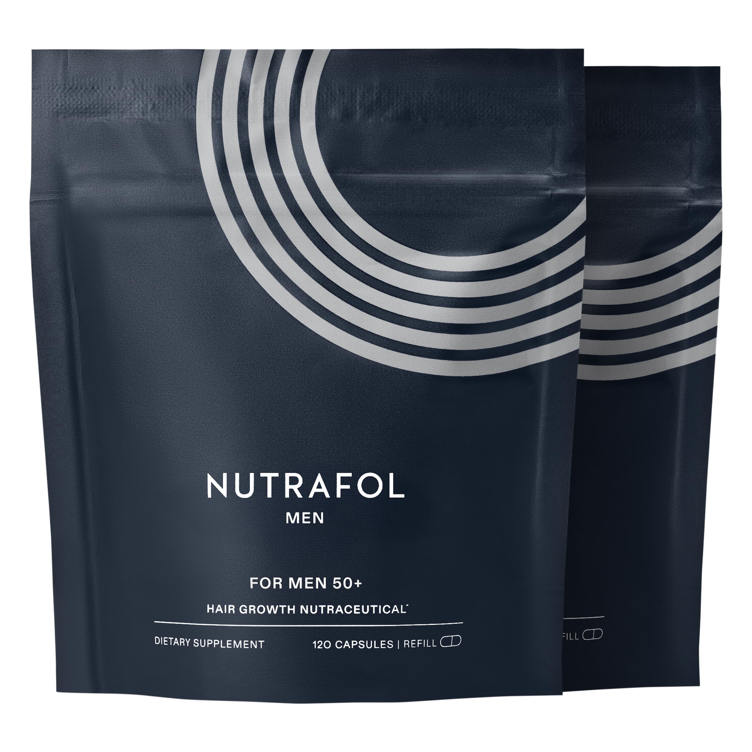 Nutrafol Men 50 Hair Growth Supplements Clinically Tested for Visibly Thicker Hair and Scalp Coverage 1 Dermatologist-Recommended Hair