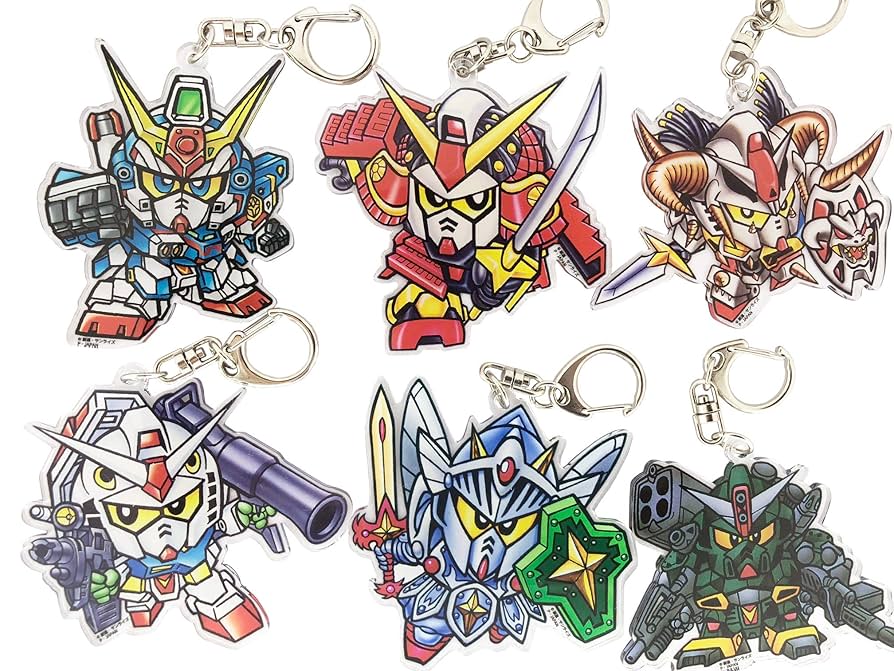 多賀サービスエリア限定　機動戦士ガンダムアクリルキーホルダー4種コンプセット アクリルキーホルダーコレクション 機動戦士Gundam