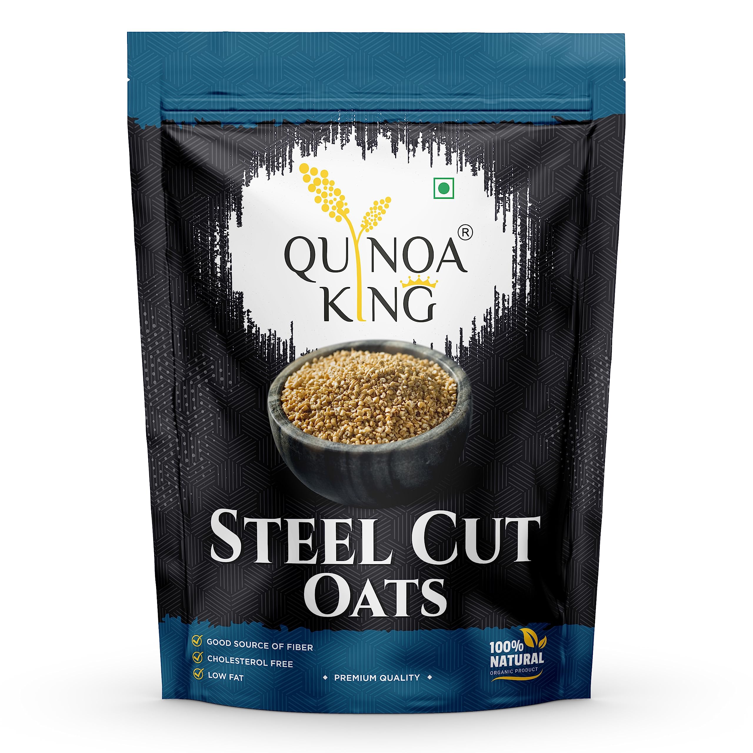 QUINOA KING Steel Cut Oats 5Kg |(5 Pack Of 1kgs Packets) Gluten Free Oats | Diet Food | Healthy Breakfast | High in Protein and Fibre (B0C7RJ4CZB) Amazon Price History, Amazon Price Tracker