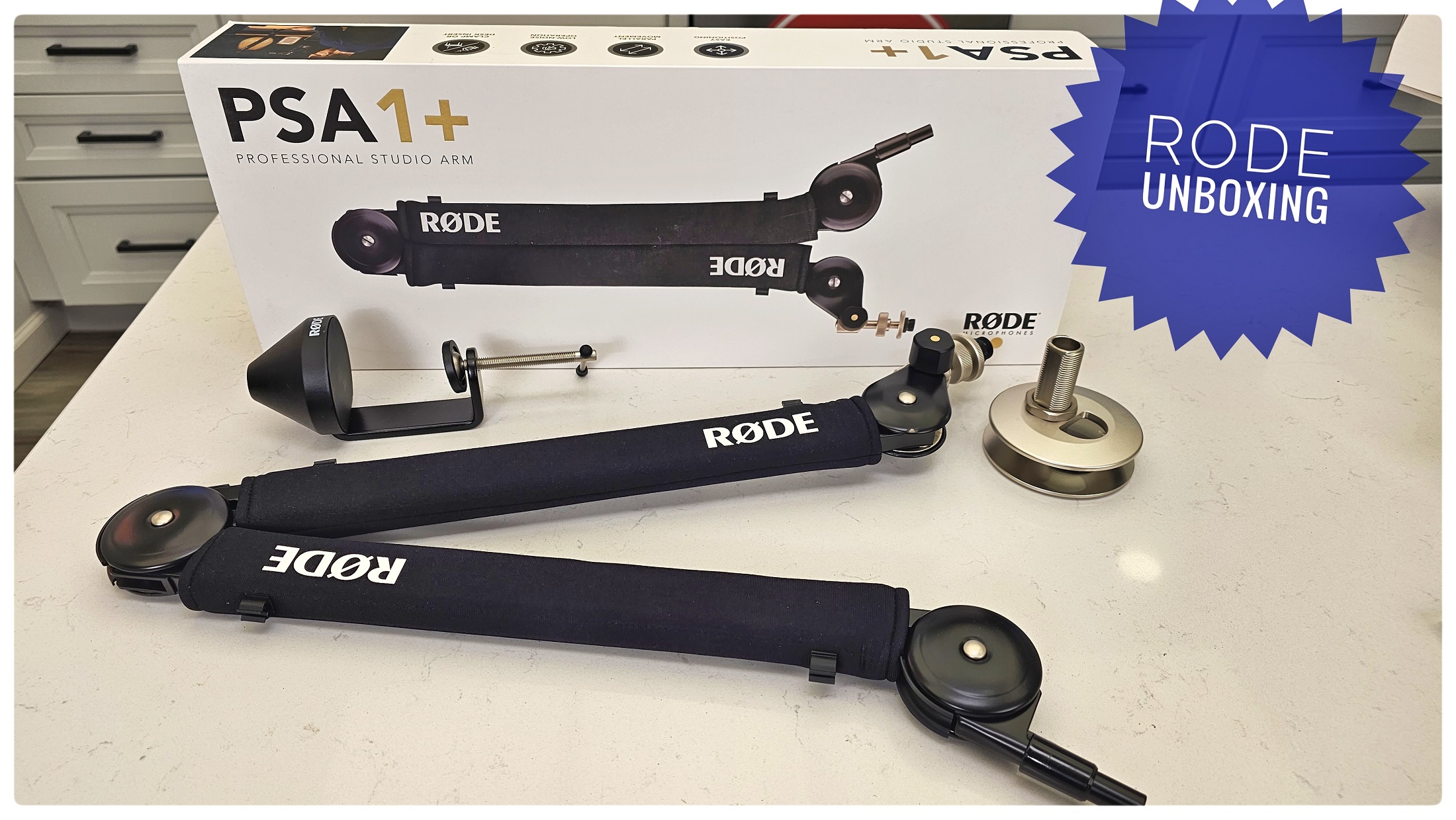 Watch Rode PSA1 Studio Arm Unboxing on Amazon Live