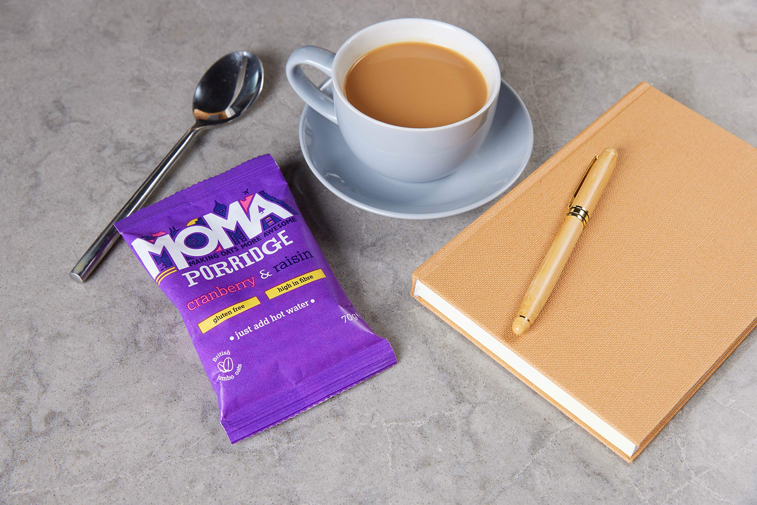 MOMA Porridge Sachets CRANBERRY & RAISIN Box of 30 x 70g Breakfast