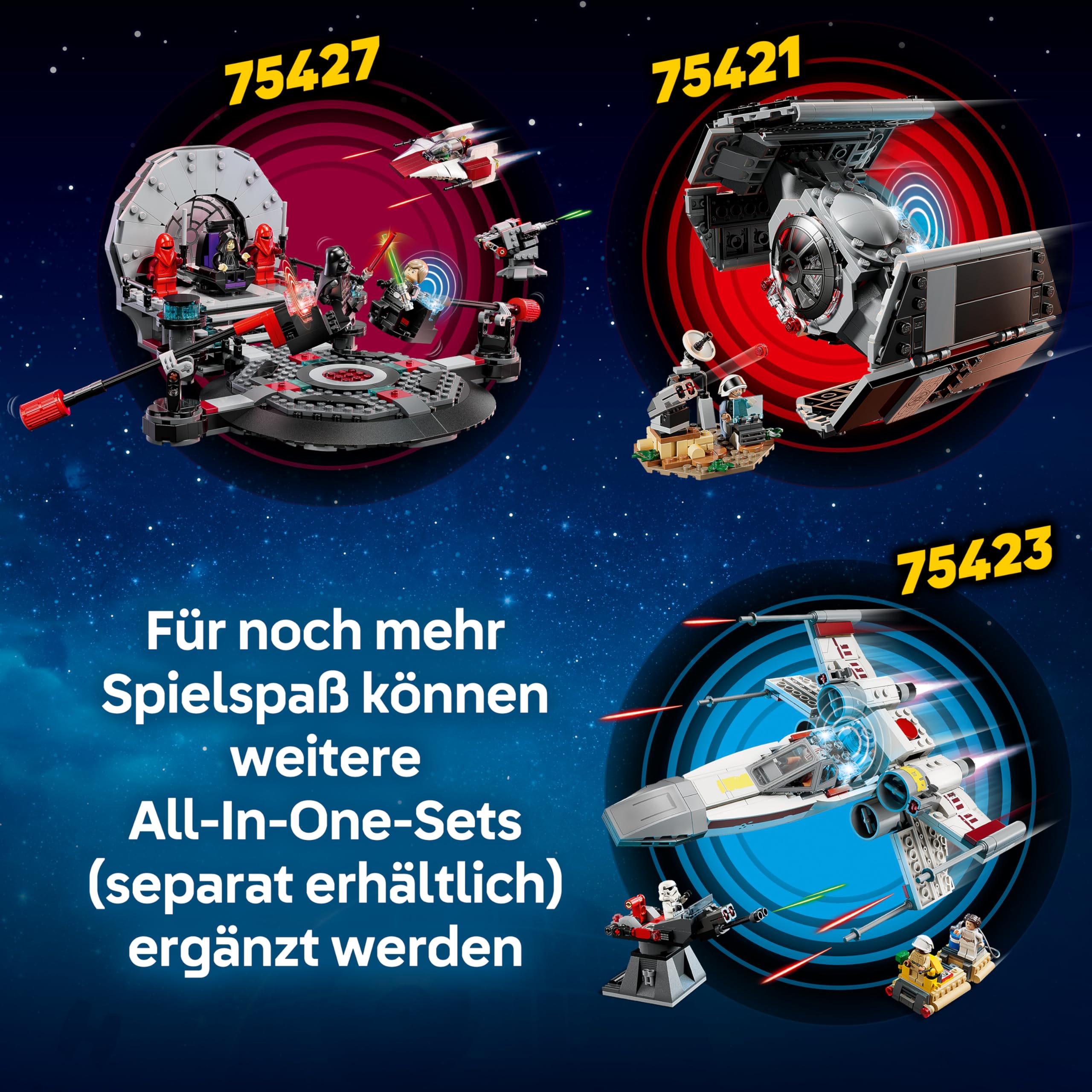 LEGO Star Wars 75421 SMART Play: Darth Vaders TIE Fighter - Interaktives All-in-1 Spielset mit SMART Brick, Tag, Minifigur & Ladegerät - Geschenk für Jungen, Mädchen ab 8 Jahren und Erwachsene Fans