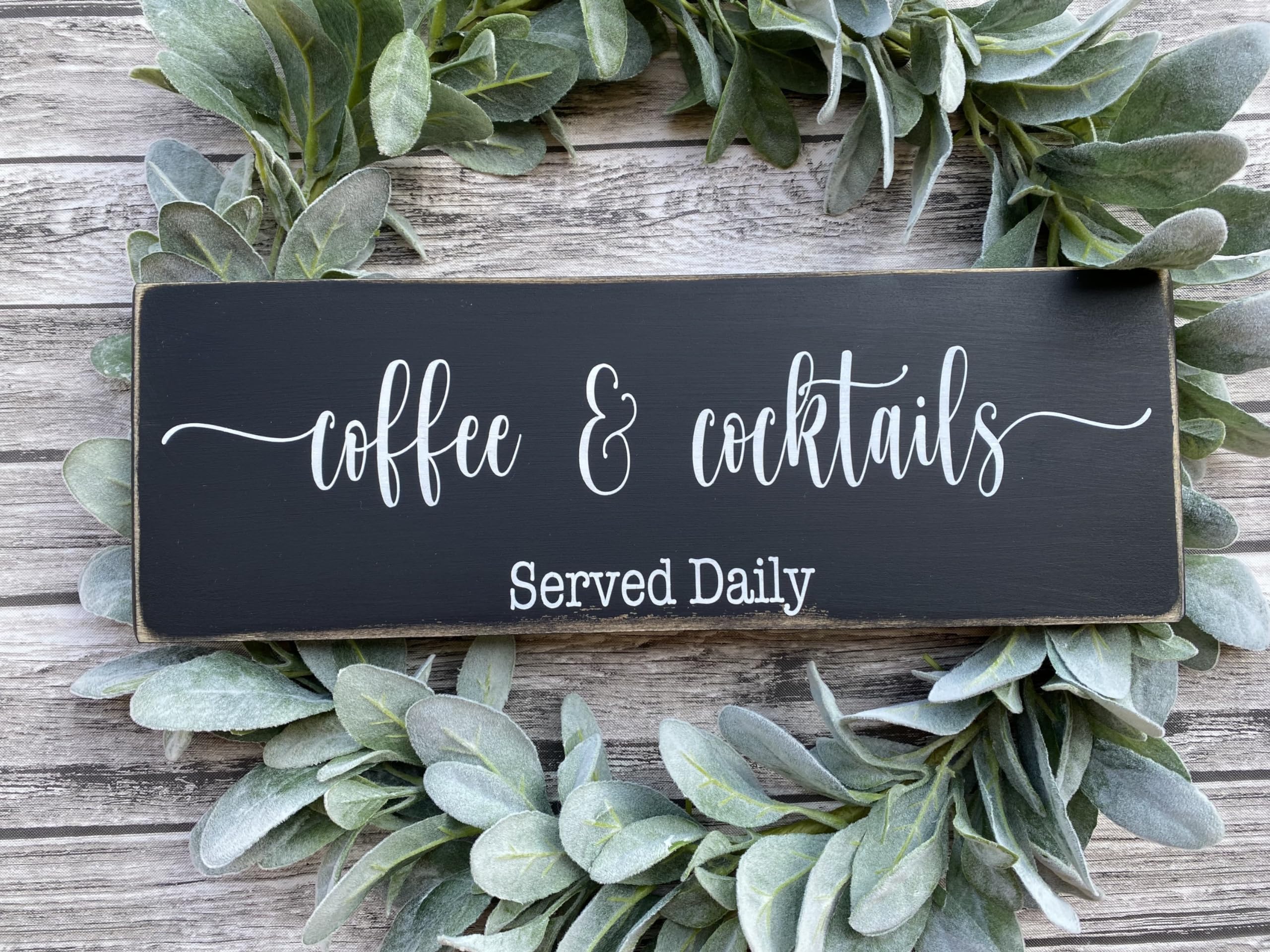 Szhmz Colour-793 Metal Sign Coffee And Cocktails Metal Sign, Coffee, Coffee Bar Sign, Farmhouse Decor, Bar Sign, Coffee And Cocktails, Coffee And Cocktails Bar Sign Metalen Signs With Sayings 4X16 Inch