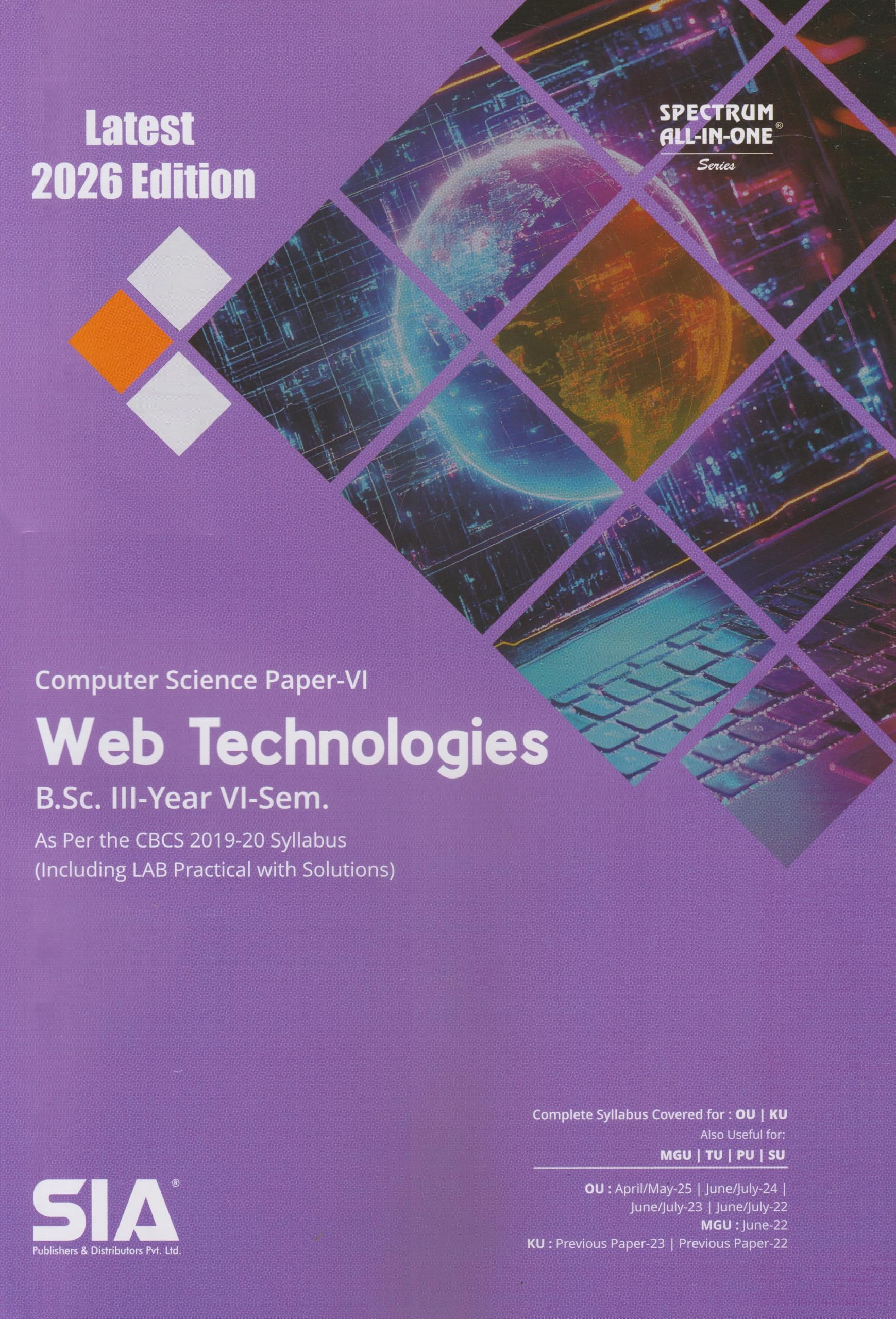 Web Technologies (Computer Science Paper-VI) B.Sc III-Year VI-Sem As Per the CBCS (2019-20) Syllabus (Including LAB Practical with Solutions) Latest 2026 Edition