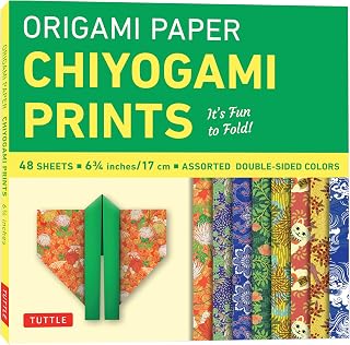 Origami Paper 48 Sheet Chiyogami Prints 6 3/4" (17 cm): Tuttle Origami Paper: Double-Sided Origami Sheets Printed with 8 Different Patterns (Instructions for 6 Projects Included) (Tuttle Specials)