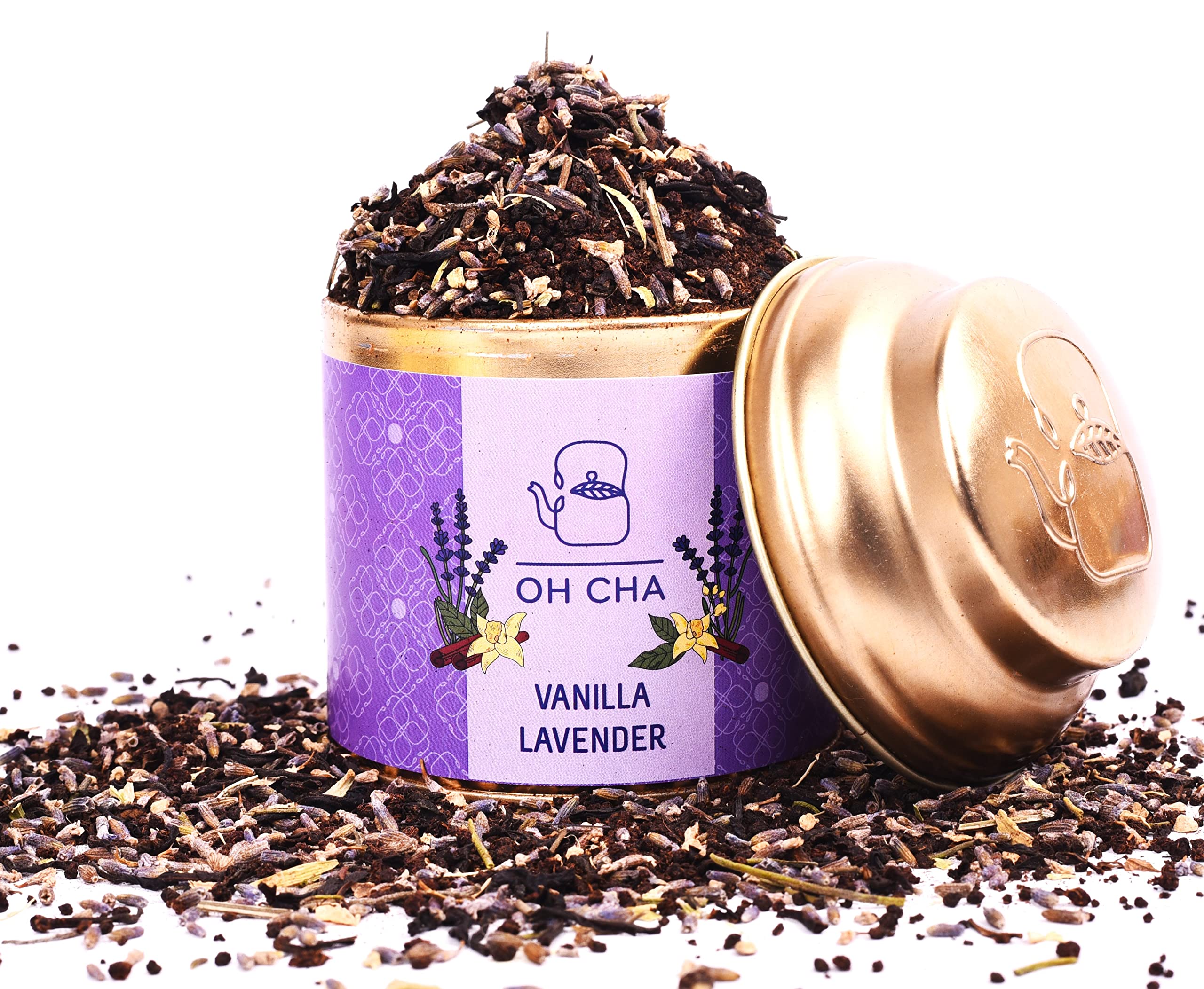OH CHA - Lavender Tea with Vanilla | Black Tea blended with Cardamom, Ginger, Black Pepper | Herbal tea for good sleep, Skin care | Sun dried lavender flowers | Brew Hot or Iced, Energy Drink | 35gms (B0BFBJ5N1T) Amazon Price History, Amazon Price Tracker
