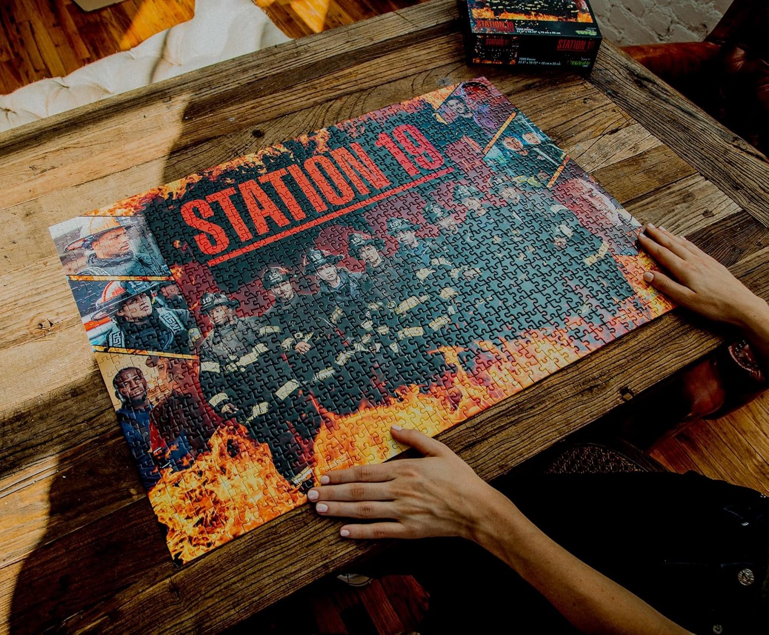 Station 19 Collage 1000-Piece Jigsaw Puzzle, Brain Teaser for Adults | 28 x 20 Inches