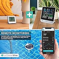 Vista 7 de La Crosse Technology 331-09667-INT Termómetro inalámbrico para piscina con pantalla LCD