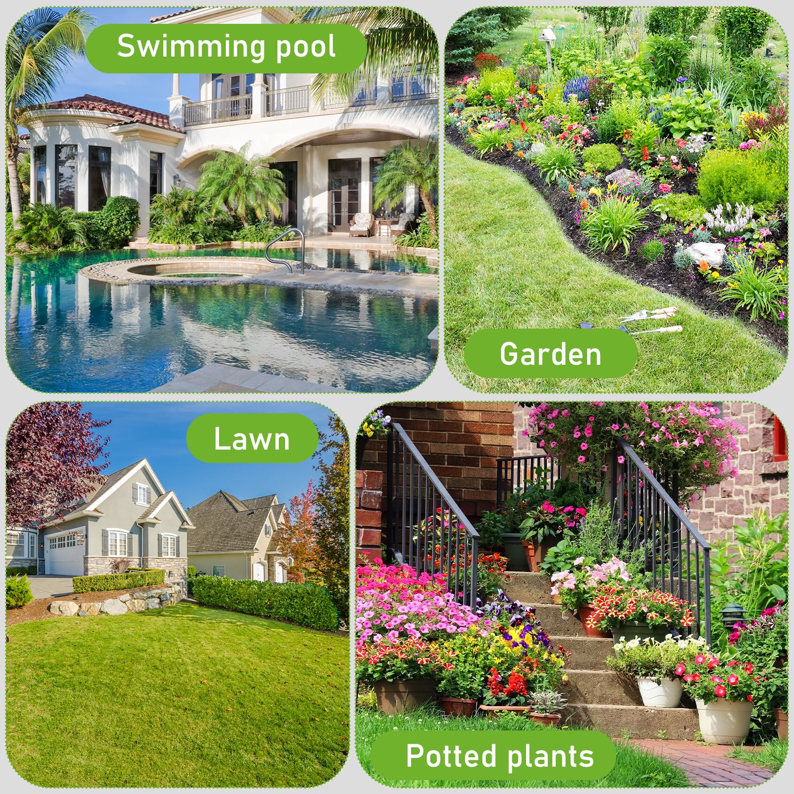 Programmateur Arrosage Automatique Recharge Solaire, Minuteur Arrosage Retard De Pluie, Programmable par Semaine/Heures/Jours d'intervalle, Programmateur d'arrosage pour Jardin,Cour,Pelouse