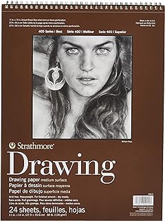 Pro-Art Medium Drawing Spiral Paper Pad 11 x 14-inch, 24 Sheets, OSFA, W...