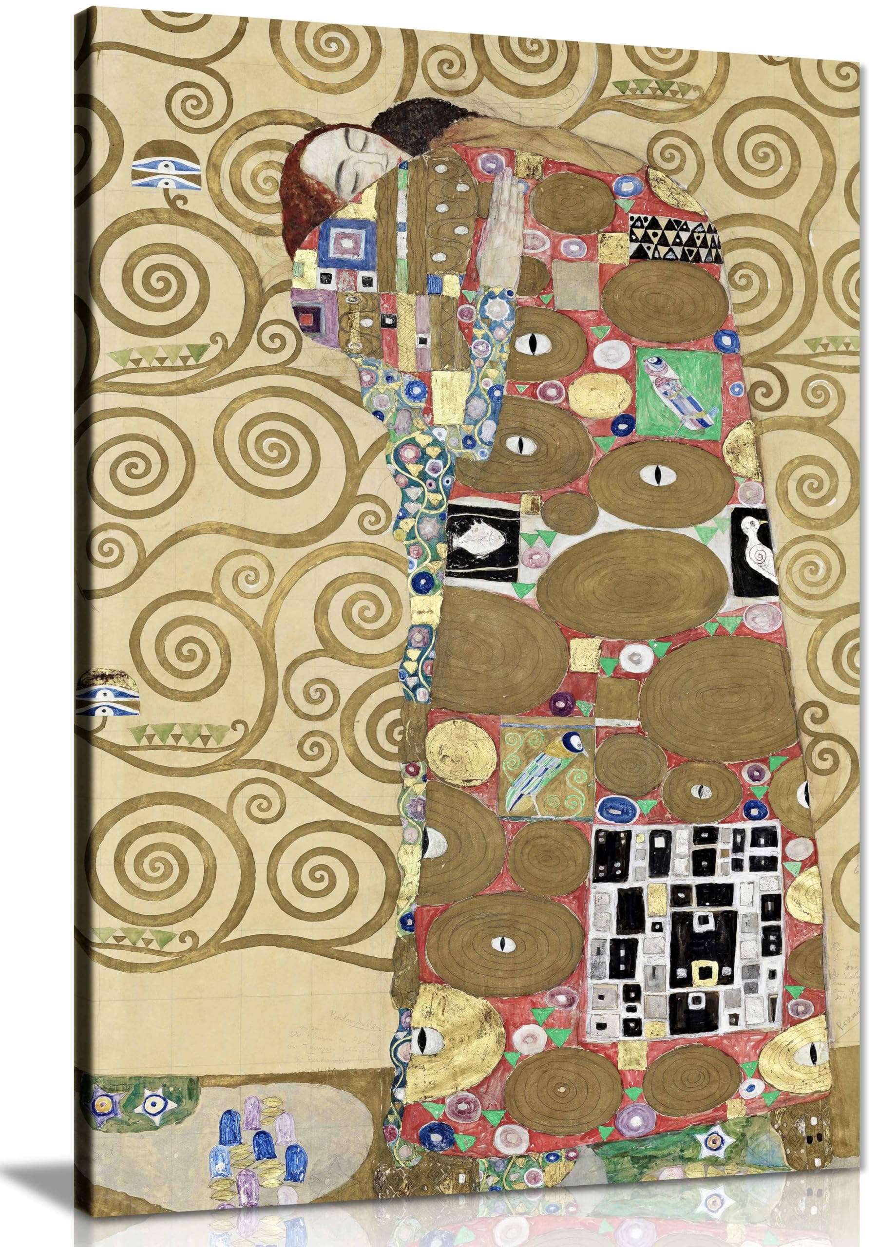 Fulfillment Framed Canvas Print, Pictures for Home Walls, Bedroom, Living Room & Bathroom Decor 46x31cm (18x12in)