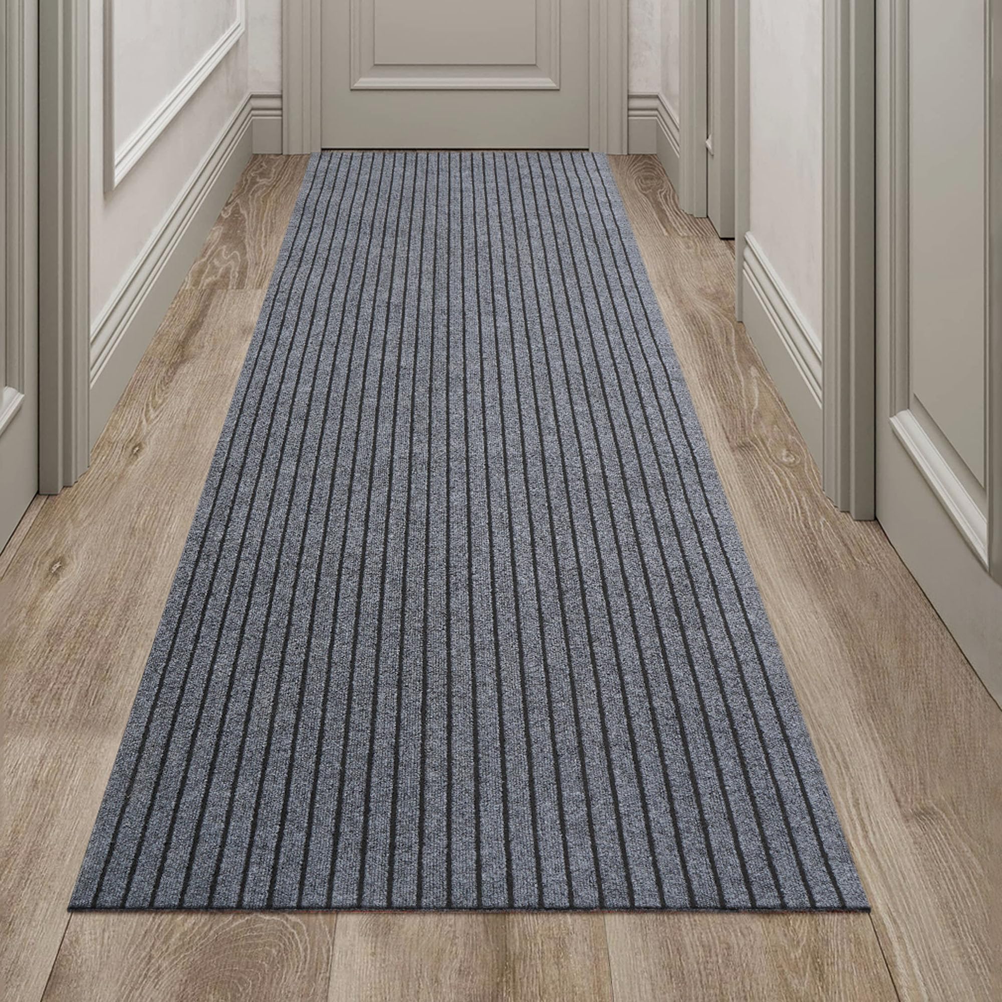 tonchean Teppichläufer Meterware 300x90cm Waschbar Küchenteppich Läufer | Rutschfest Schmutzfangmatte lang Teppich Flur Eingangsteppich Küchenläufer Fußmatte Türmatten für Korridor, Waschküche, Büro
