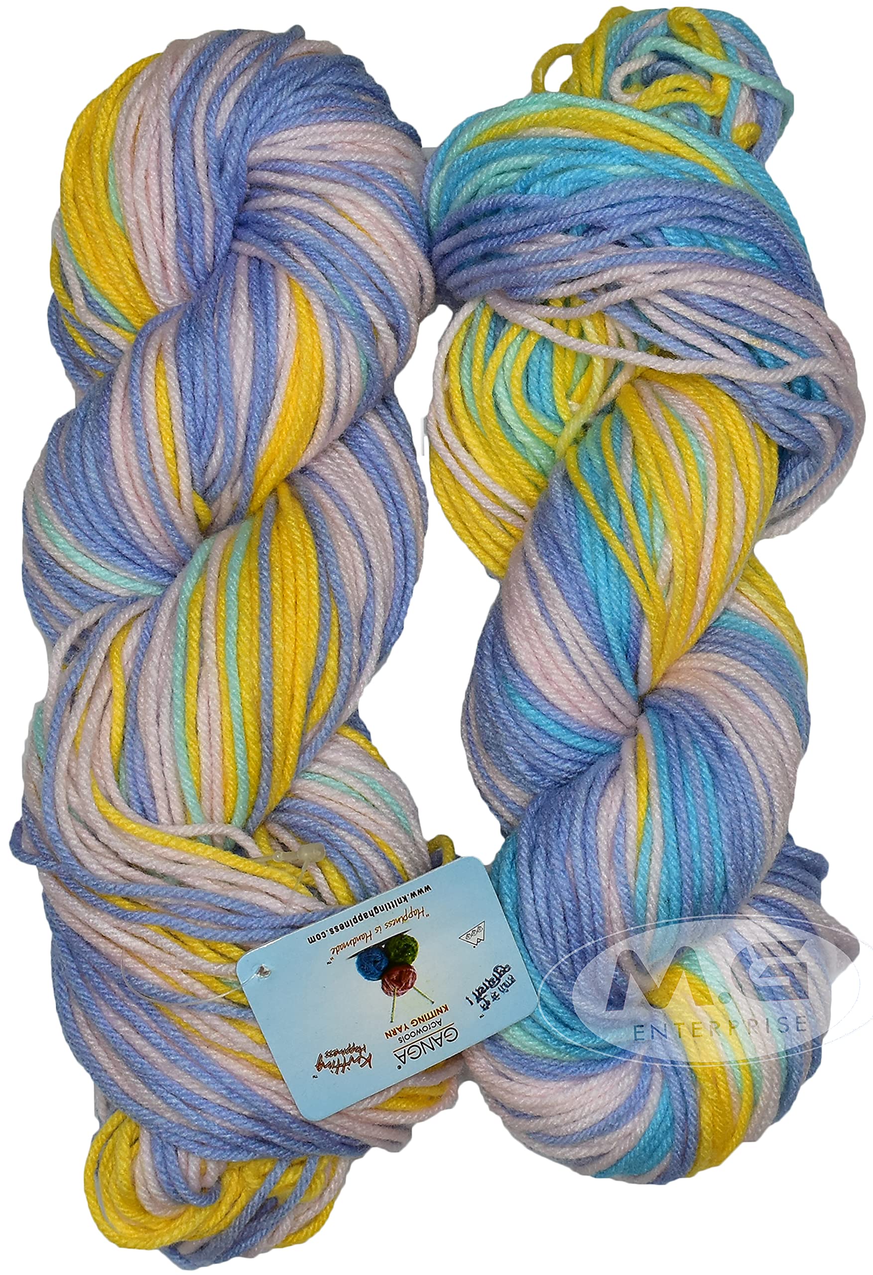 M.G ENTERPRISE Ganga Knitting Yarn Thick Chunky Wool, ALI Pearl Blue 200 gm Best Used with Knitting Needles, Crochet Needles Wool Yarn for Knitting - cg