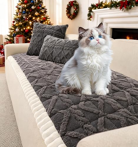 Miniatura 19 de OTOB Funda de sofá para perros, lavable, antideslizante, divertida funda para sofá para mascotas, protector de muebles suave y acogedor, apto para