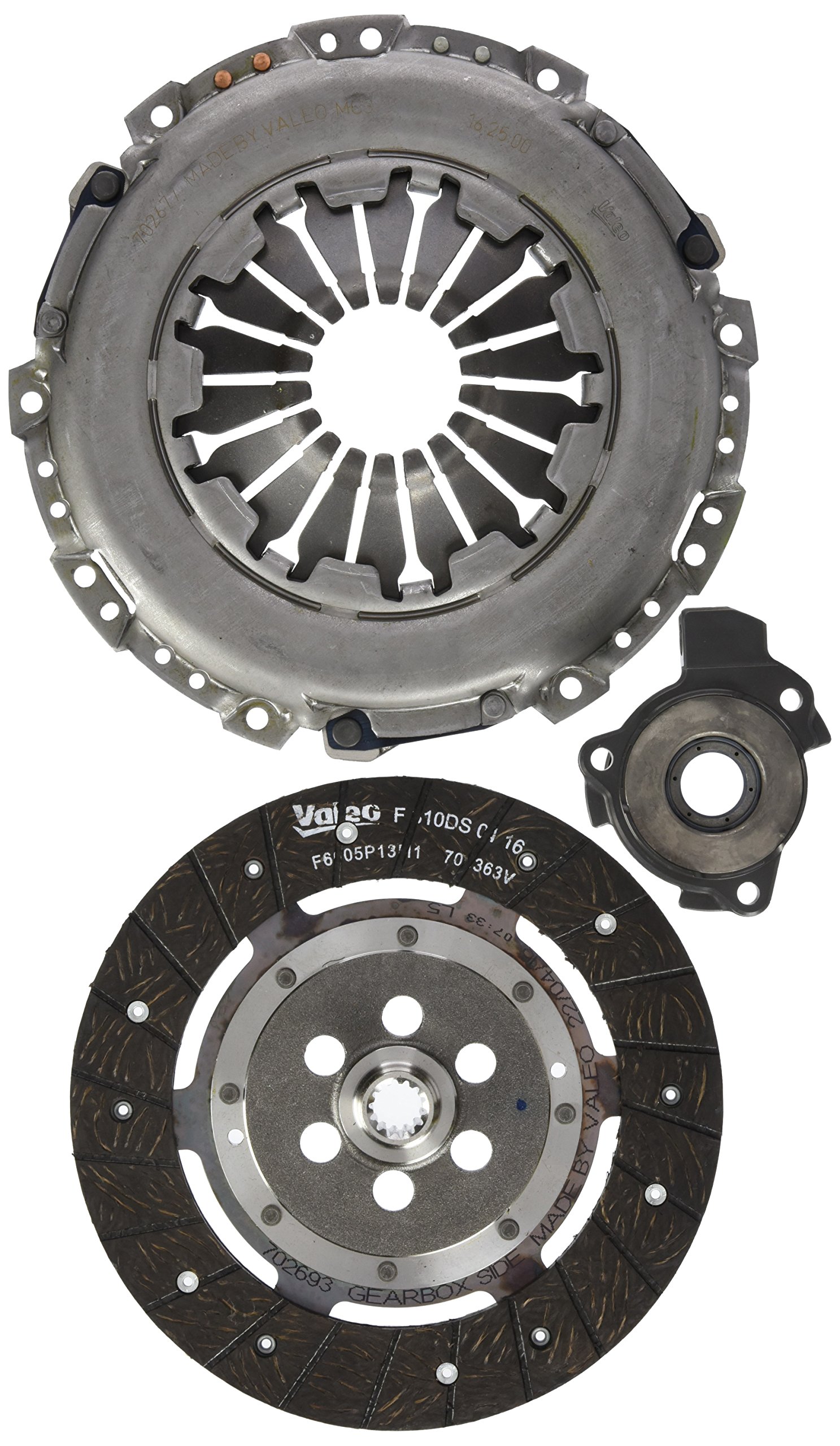 Clutch Kit 3pc (Cover+Plate+CSC) fits OPEL COMBO 1.3D 2004 on Z13DT Valeo New