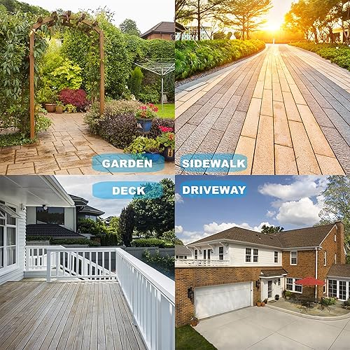 Miniatura 8 de Biswing - Limpiador de superficies para hidrolavadora de 14 pulgadas con 4 ruedas, accesorio de lavadora a presión de acero inoxidable para limpieza