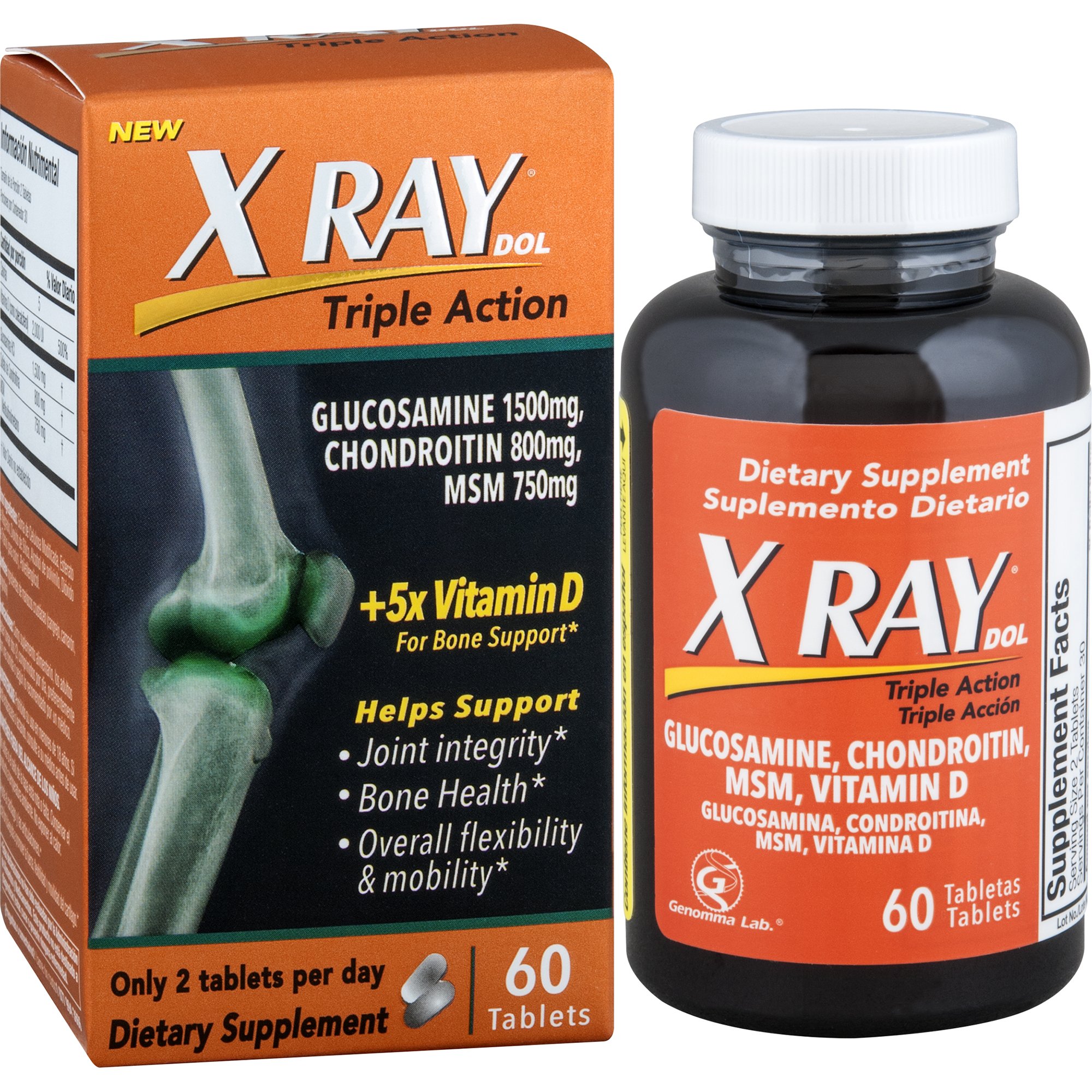 Suplemento de salud articular de triple acción XRAY co...B06XXRCQST