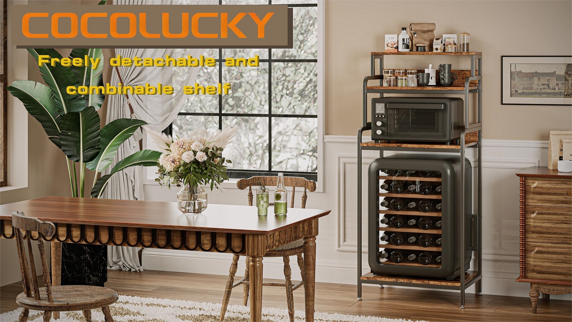 Amazon.com: COCOLUCKY 4-Tier Mini Fridge Stand with Storage