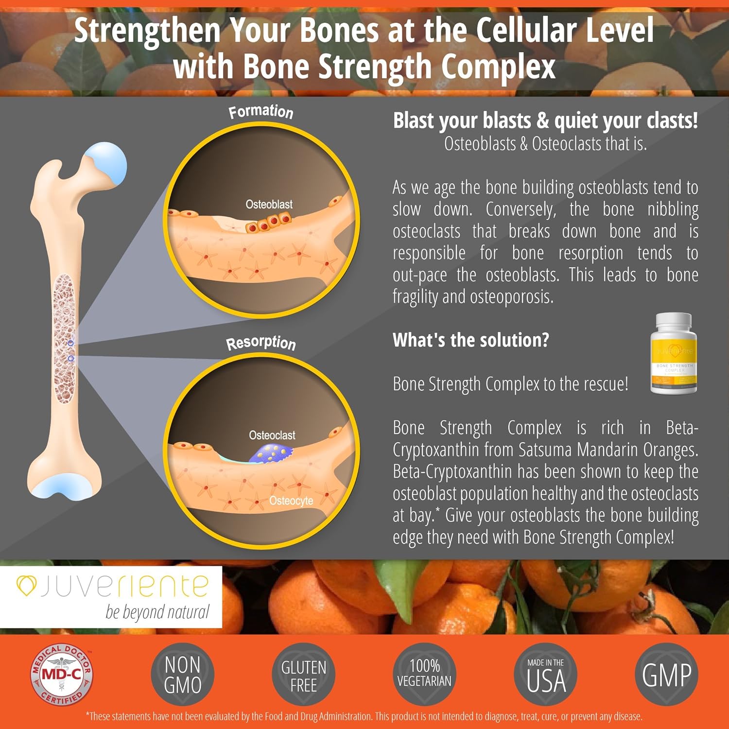 Juveriente Bone Strength Complex/A Dietary Therapy of a Japanese Traditional Fruit, Packed with Vitamin C, D3, K2, Calcium, Phosphorus, Food Grade Strontium and Boron / 90... 7 Juveriente Bone Strength Complex/A Dietary Therapy of a Japanese Traditional Fruit, Packed with Vitamin C, D3, K2, Calcium, Phosphorus, Food Grade Strontium and Boron / 90... - Image 5
