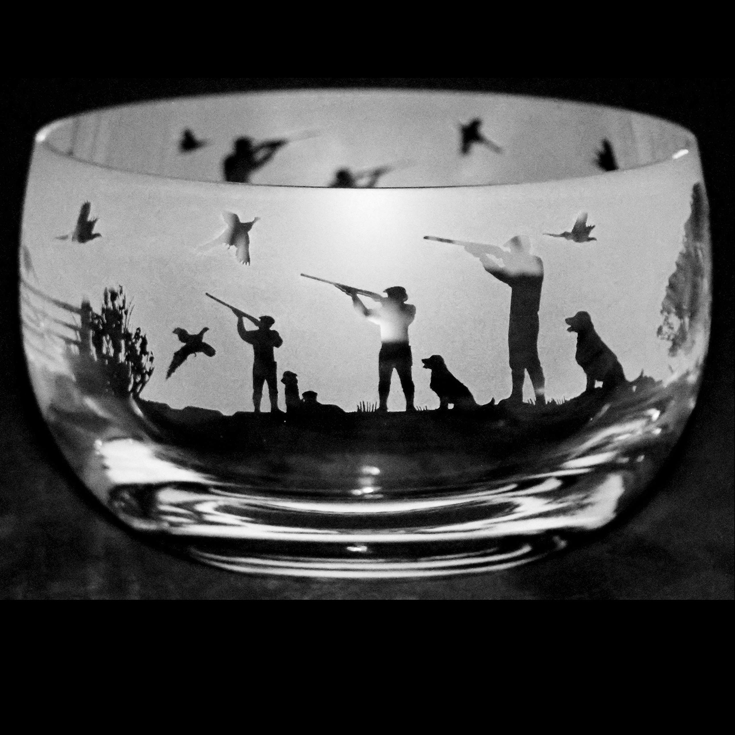 ANIMO GLASS Shooting Small Crystal Bowl