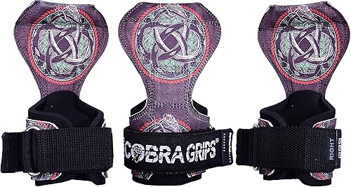 Miniatura 17 de Cobra Grips PRO Weight Lifting Gloves Heavy Duty Straps Alternative with Power Lifting Hooks Padded Wrist Support for Deadlifts & Bodybuilding Un