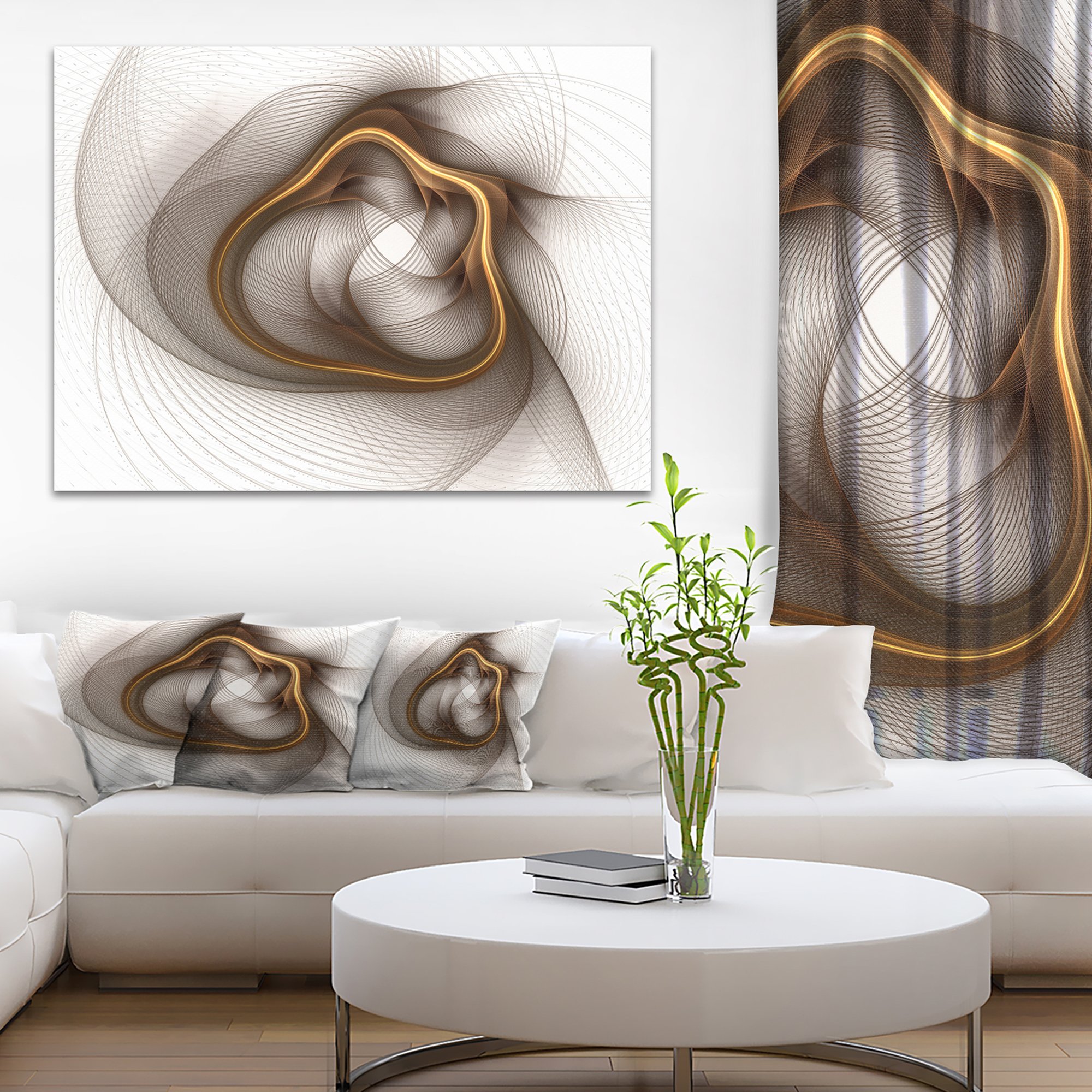 ✴︎香✴︎ Amazon.com: Designart PT8928-20-12 Brown Abstract Fractal Flower