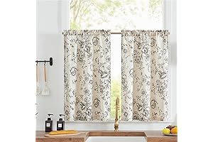 Graceful Floral Cafe Curtains: A Breath of Spring for Your Windows