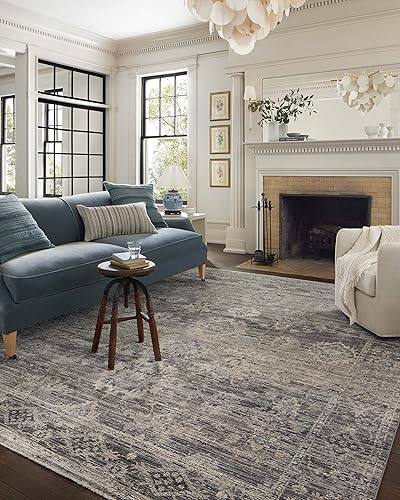 Miniatura 72 de Loloi Jean Stoffer Katherine Collection KES-02 Ocean/Coral 2'-7'' x 10'-0'', .25" Pile Height, Runner Rug