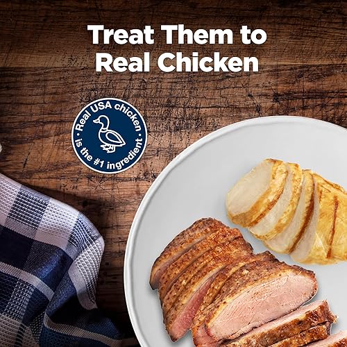 Miniatura 3 de Blue Buffalo Nudges Jerky Cuts - Golosinas para perros, fabricadas en los Estados Unidos con ingredientes naturales, pollo y pato, bolsa de 16 onzas