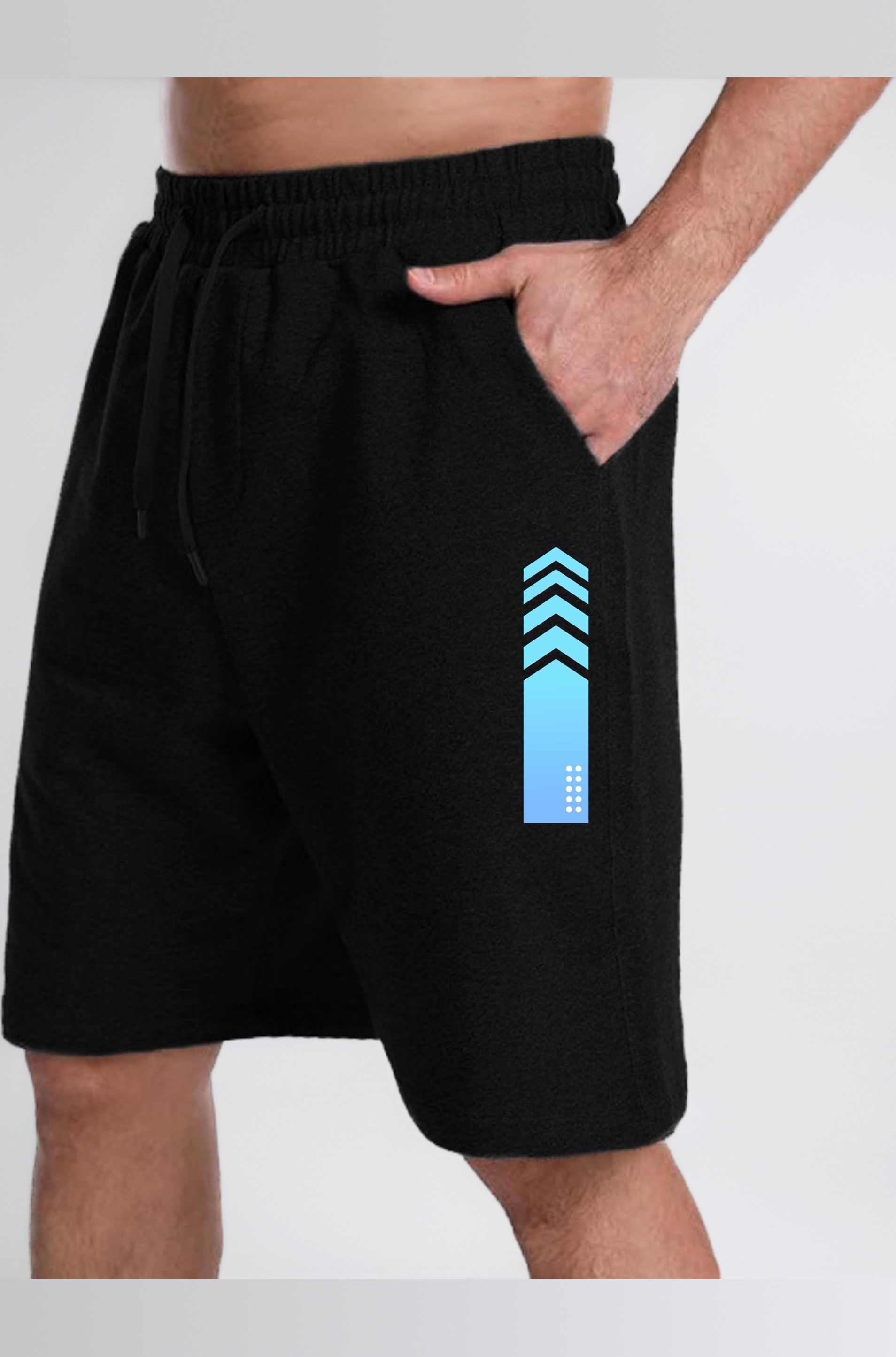 KART BLACK Plus Sizes Men's Cotton Knee Length Shorts(XXL,3XL,4XL,5XL,6XL,7XL,8XL Shorts) | Stripe Printed Shorts | Casual and Night Wear Mens Shorts