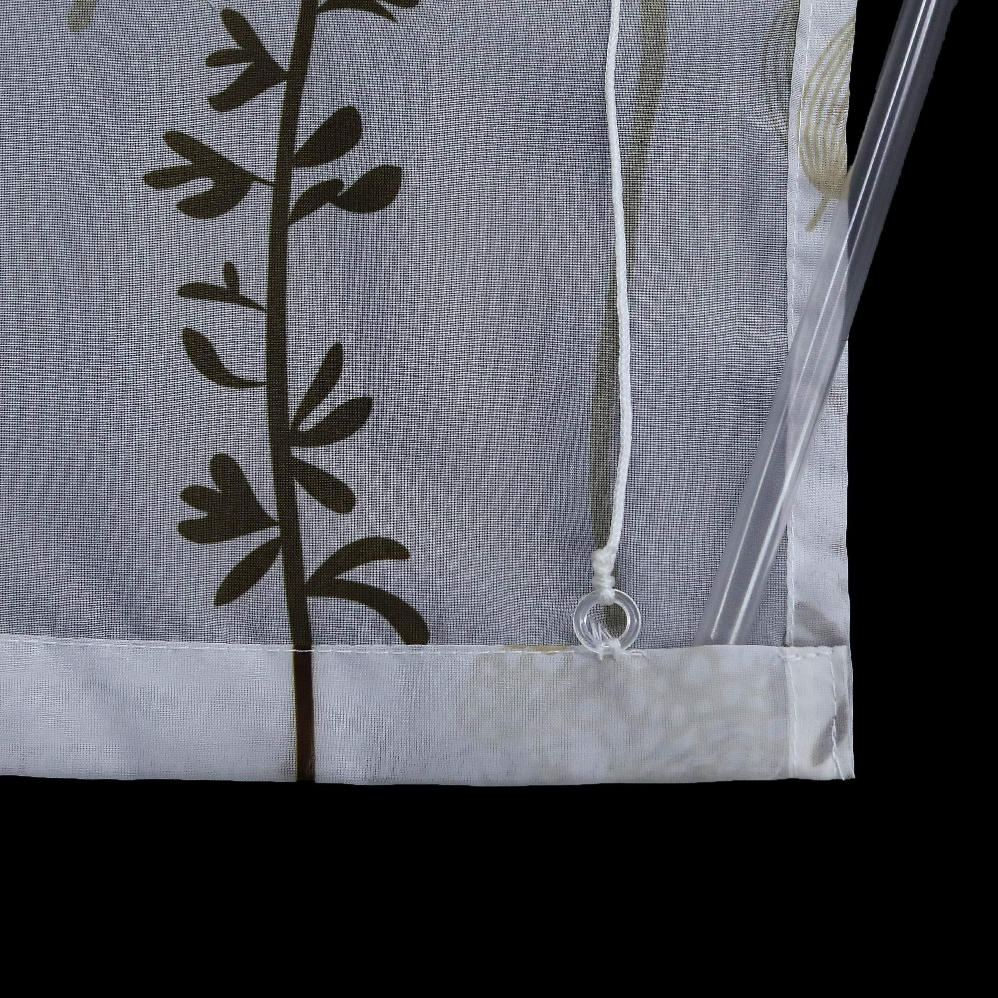 ESLIR Raffrollo Ohne Bohren - Laternenblume Muster 80x140cm Halbtransparent