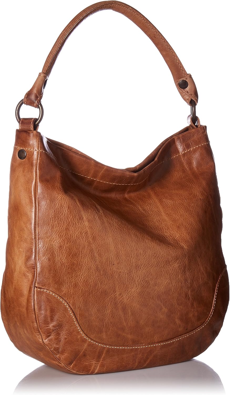 Frye Melissa Leather Hobo Beige