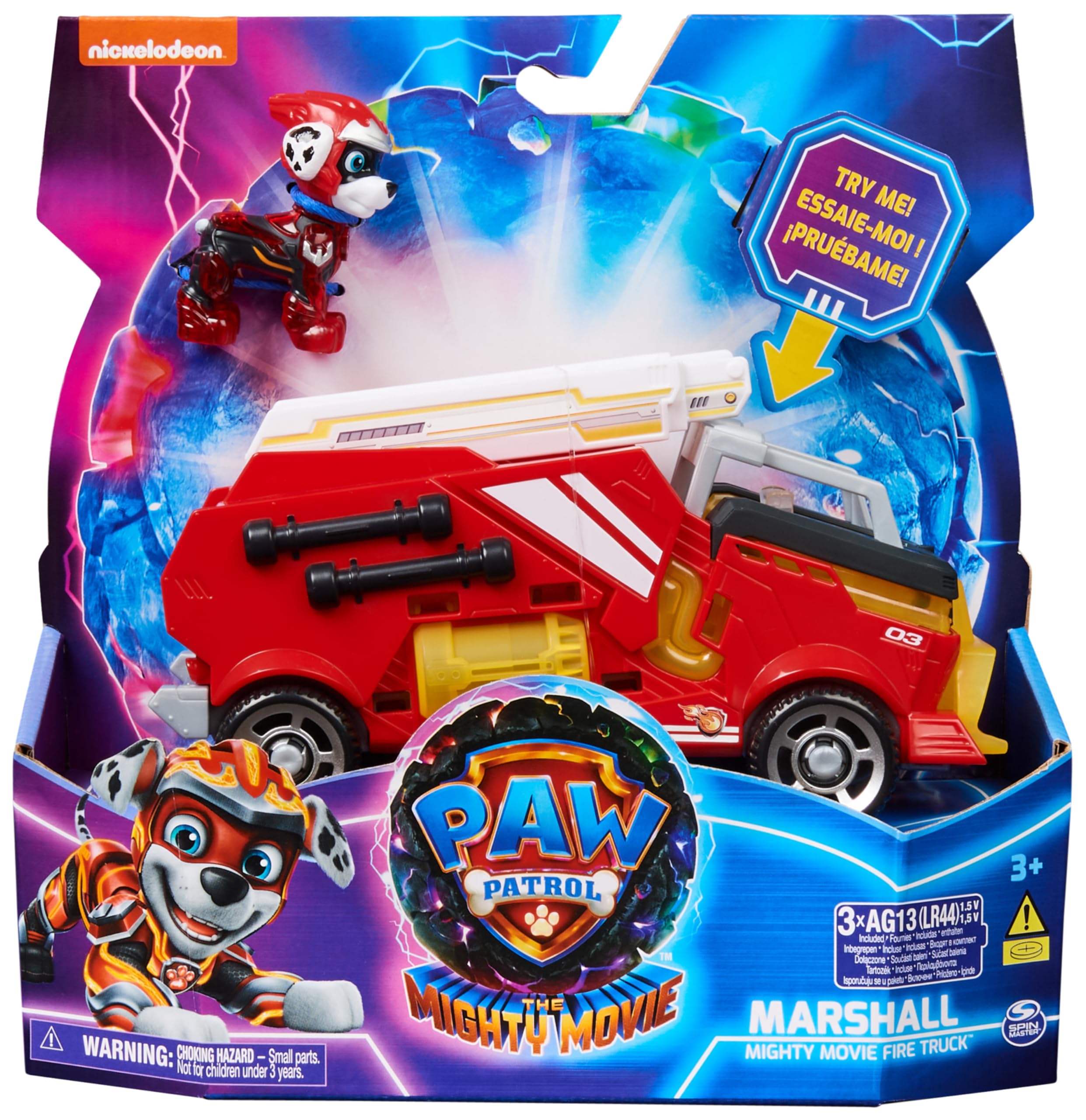 Paw Patrol Patrulla Canina - Figura Marshall Y Coche Juguete con Luces Y Sonidos DE LA SUPERPELÍCULA - 6067509 - Juguetes Niños 3 Años + - Patrulla Canina Juguetes - Regalo Niño 3 años + — view 10