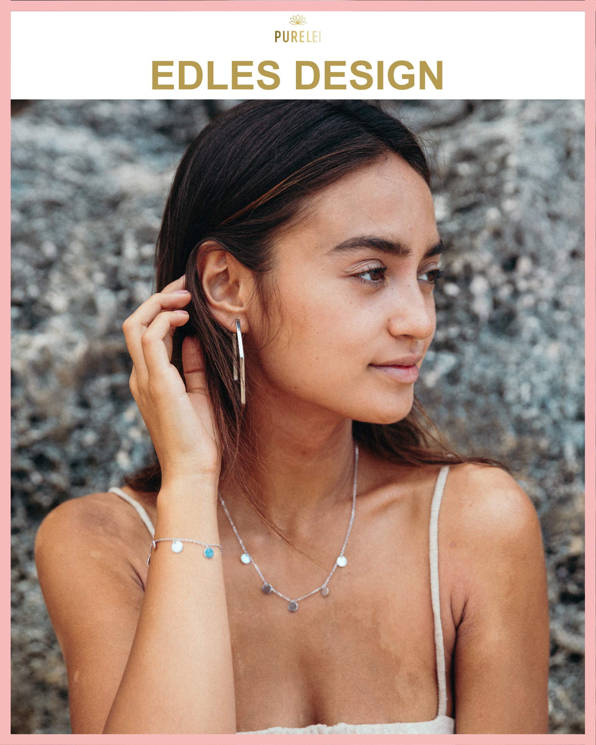 Purelei Malihini Coin Armband – Elegantes, verspieltes Damen Armband mit Plättchen – Edelstahl 18K vergoldet – Verstellbare Länge 16/17,5/19 cm – Hawaiianisch inspiriert & wasserfest