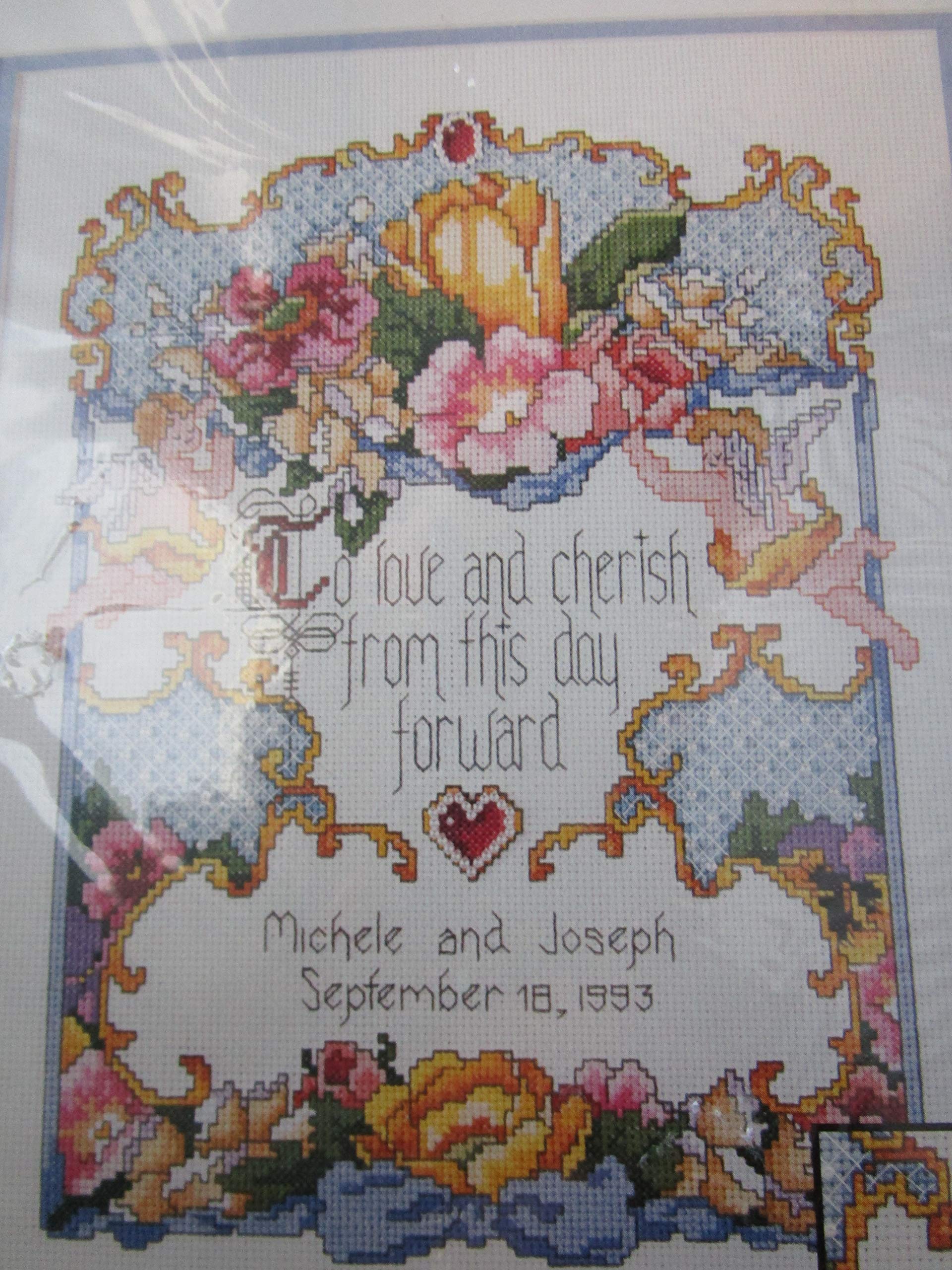 Kit point de croix Bucilla 40745 motif jeton d'amour pour broderie main