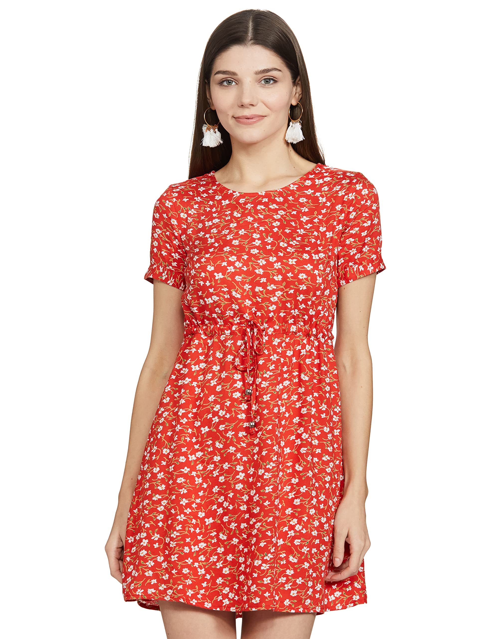 EasybuyWomen's Rayon A-Line Below The Knee Casual Dress