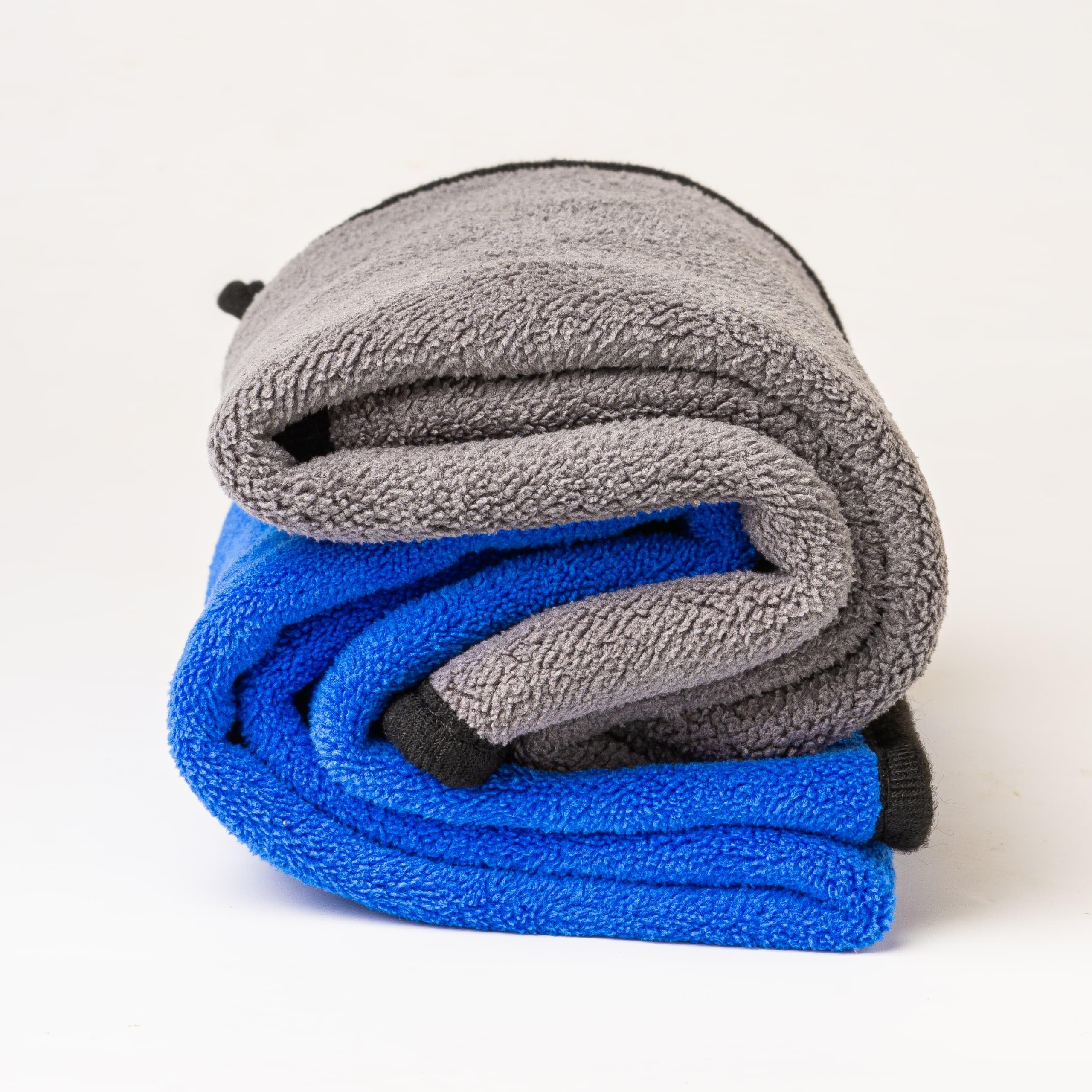 U4T Large Microfibre Cloth - Car Drying Towel, Multipurpose Cleaning Cloths & Microfibre Towel - Essential car cleaning products -2 PACK- 60x40cm-500Gsm