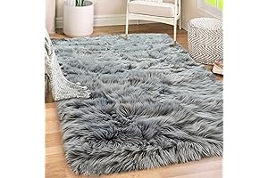 Gorilla Grip Faux Fur Rug: Ultra-Plush, Washable Delight for Your Cozy Spaces