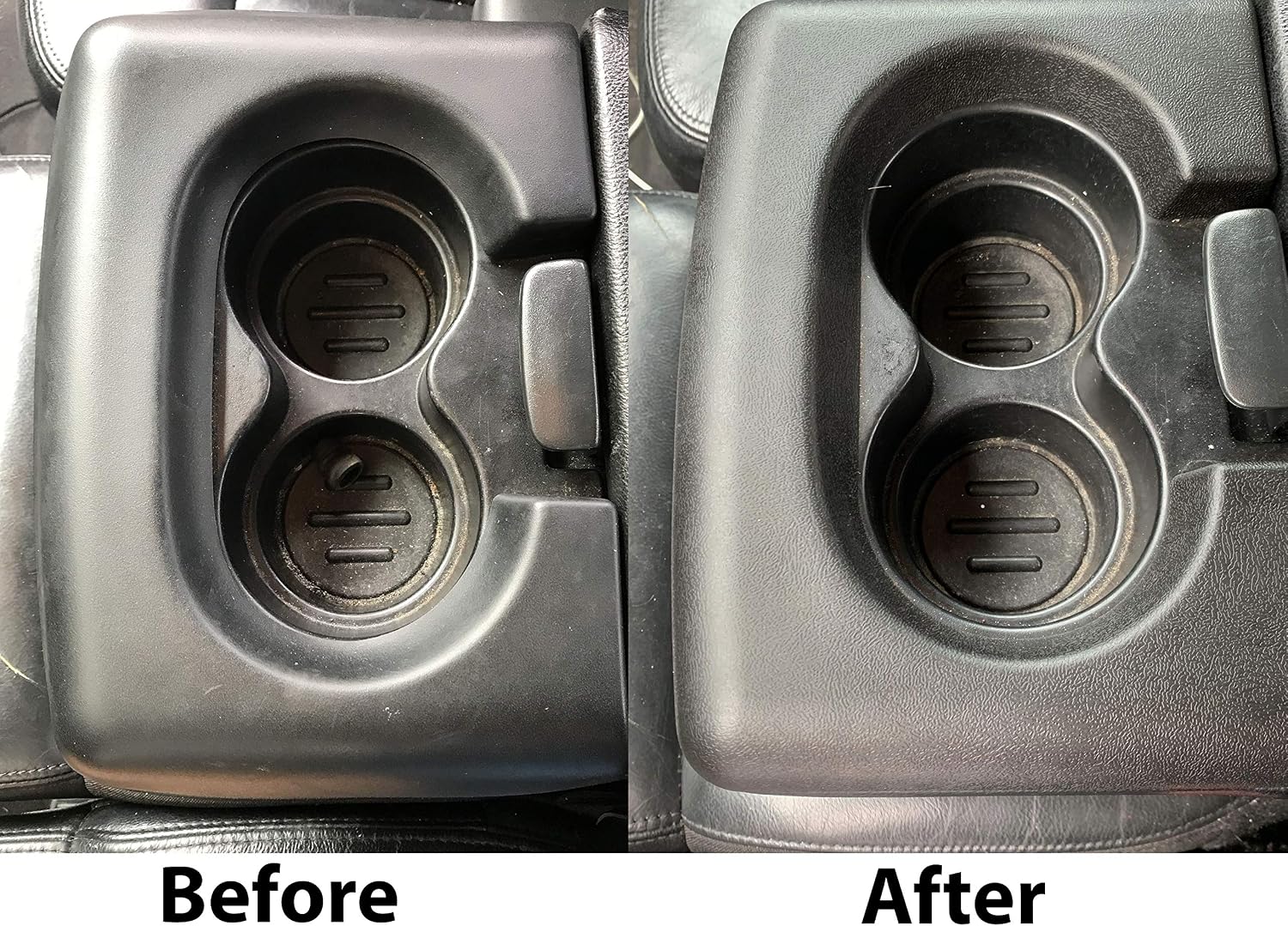 Custom Install Parts Center Console Cupholder Replacement Pad Compatible with Ford F-150 2004-2014 (Black)