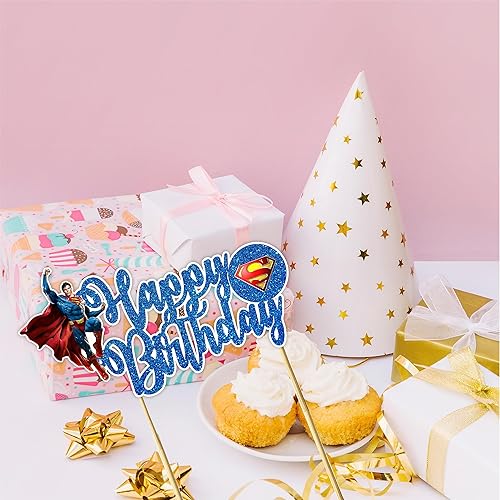 Miniatura 6 de Seyal Suprman - Decoración para pastel de cumpleaños