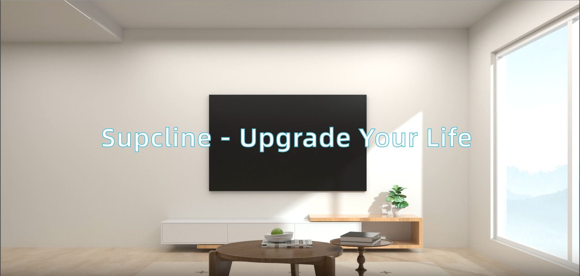 Tv Muurbeugel Voor 50-75 Inch Schermen - Low Profile - In Hoogte Verstelbaar Tot 60kg Zwart