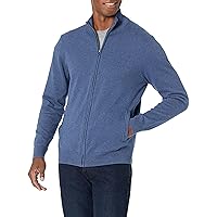 Amazon Essentials Maglione in Cotone con Cerniera Integrale Uomo