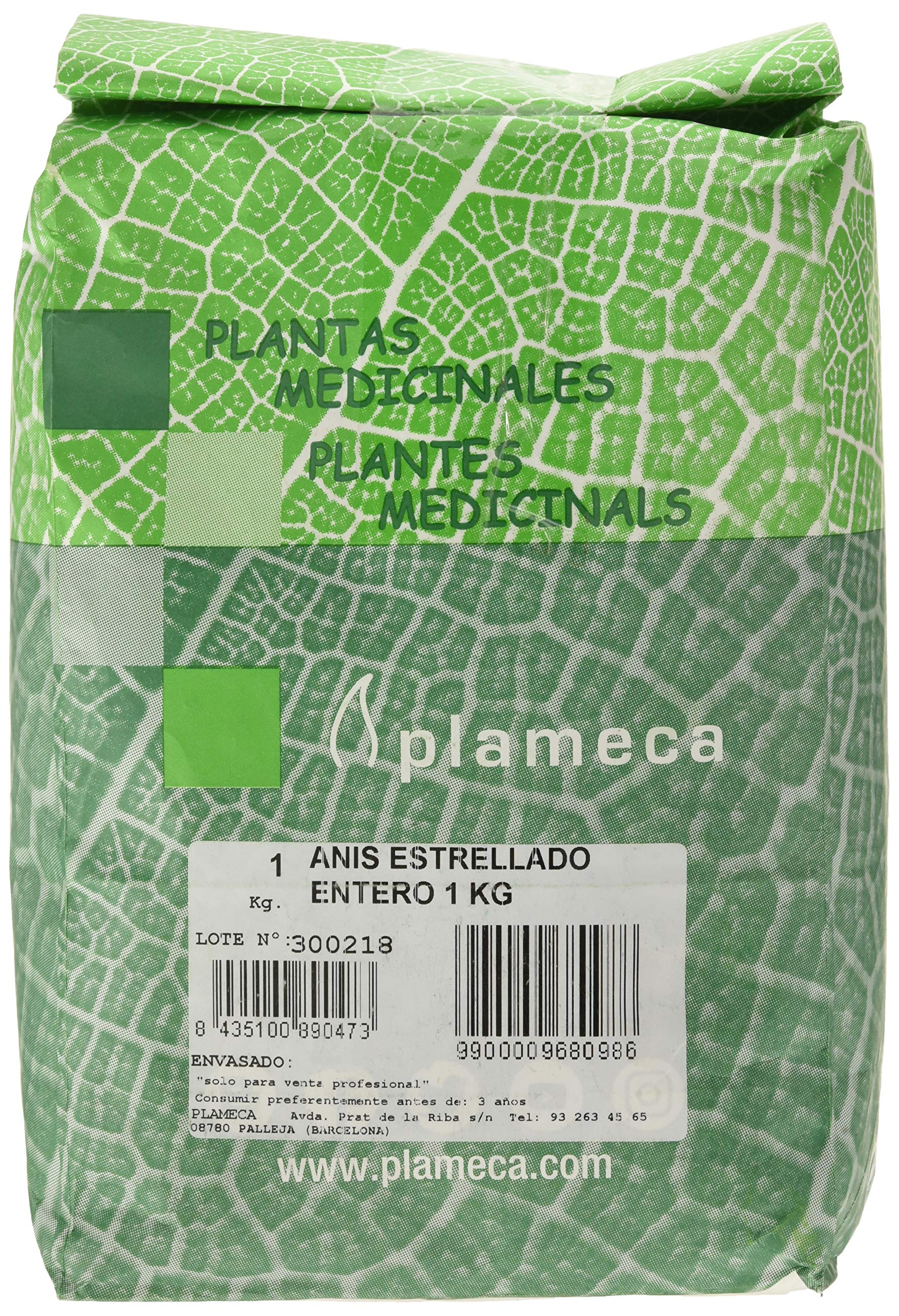 Plameca Anis Estrellado Entero 1 Kg 1 Kilogramo 500 g