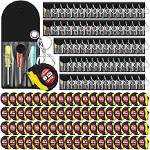 Jutom Mini llavero con destornillador y cinta métrica, juego de minilaveros a granel para hombres, recuerdos de fiesta, herramienta de regalo
