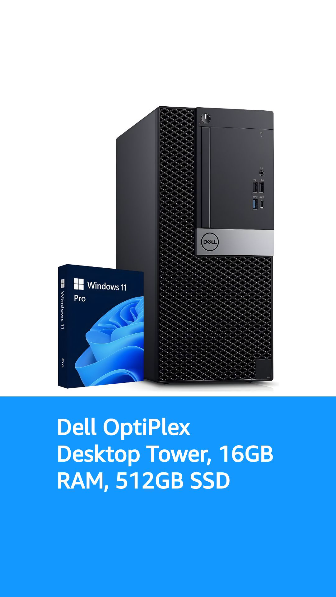 Dell OptiPlex Desktop Tower Computer Intel Core i7 8700 8th Gen