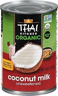 Thai Kitchen Organic Unsweetened Coconut Milk, 13.66 fl oz (Pack of 12)