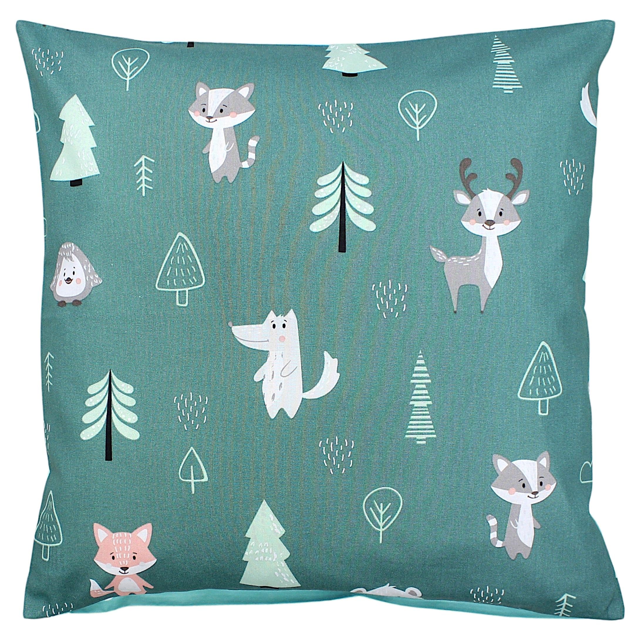 TupTam Funda para Cojin con Diseño Decorativo para Niños, Oso Dino Verde Gris, 40 x 80 cm — view 35