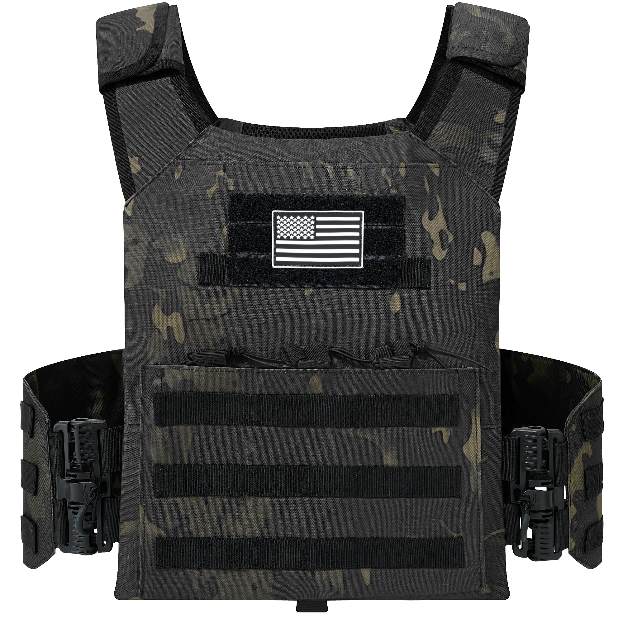 Quick Release Outdoor Tactical Vest Molle Lightweight Airsoft Vest for Adult