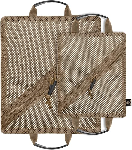 PETAC GEAR Conjunto de bolsa de malla de almacenamiento táctico,Insertar bolsillos modulares de administración de utilidad,Organizador de viaje EDC